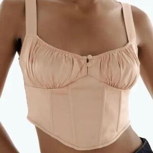 Tan Zara Corset Top